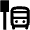 Bus Stop Icon from Outlined Line - Material Pro Set
