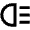 Headlight High Icon from Outlined Line - Material Pro Set