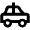Taxi Icon from Outlined Line - Material Pro Set