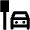 Taxi Stop Icon from Outlined Line - Material Pro Set