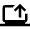 Laptop Upload Icon from Outlined Line - Material Pro Set