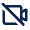 Camcorder Off Line Icon from Mingcute Line Set