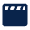 Clapperboard Fill Icon from Mingcute Fill Set