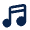 Music Fill Icon from Mingcute Fill Set