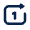 Repeat One Line Icon from Mingcute Line Set