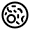 Bacteria Icon from Solar Linear Set