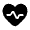 Heart Pulse Icon from Solar Bold Set