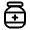 Jar Of Pills Icon from Solar Linear Set