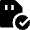 Sd Card Check Approved Icon from Nova Solid Set