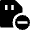 Sd Card Subtract Remove Icon from Nova Solid Set