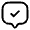 Chat  Square Check Icon from Solar Linear Set
