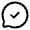 Chat Round Check Icon from Solar Linear Set