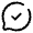Chat Round Check Icon from Solar Broken Set