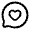 Chat Round Like Icon from Solar Linear Set
