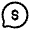 Chat Round Money Icon from Solar Linear Set
