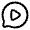 Chat Round Video Icon from Solar Linear Set