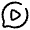 Chat Round Video Icon from Solar Broken Set