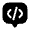 Chat Square Code Icon from Solar Bold Set