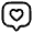Chat Square Like Icon from Solar Linear Set