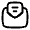 Letter Opened Icon from Solar Linear Set