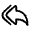 Multiple Forward Left Icon from Solar Linear Set