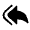 Multiple Forward Left Icon from Solar Bold Set