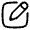 Pen New Square Icon from Solar Linear Set