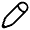 Pen Icon from Solar Linear Set