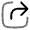 Square Share Line Icon from Solar Line Duotone Set