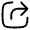 Square Share Line Icon from Solar Linear Set