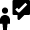 Messages People Man Bubble Square Check Icon from Nova Solid Set