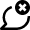 Message Chat Round Cross Remove Icon from Nova Line Set