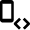 Smartphone Action Code Bracket Icon from Nova Solid Set
