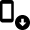 Smartphone Action Download Icon from Nova Solid Set