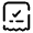 Bill Check Icon from Solar Broken Set