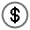 Dollar Icon from Solar Line Duotone Set