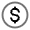 Dollar Minimalistic Icon from Solar Line Duotone Set