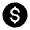Dollar Minimalistic Icon from Solar Bold Set