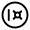 Safe Circle Icon from Solar Linear Set