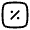 Sale Square Icon from Solar Linear Set