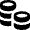Stacked Coin Icon from Nova Solid Set