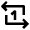 Repeat Track Arrow Icon from Nova Line Set