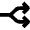 Zigzag Split Arrow Icon from Nova Solid Set