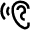 Ear Hearing Icon from Nova Line Set