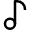 Music Note 1 Icon from Nova Line Set