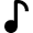 Music Note 1 Icon from Nova Solid Set