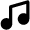 Music Note 2 Icon from Nova Solid Set