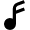 Music Note Icon from Nova Solid Set