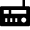 Music Radio Icon from Nova Solid Set