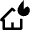 Natural Disaster Fire House 1 Icon from Nova Line Set
